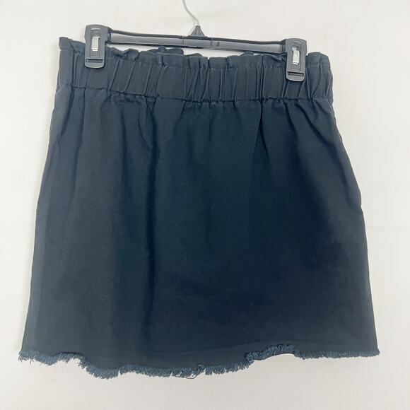 RD Style High Waisted Black Denim Skirt Size Medium - Picture 3 of 8